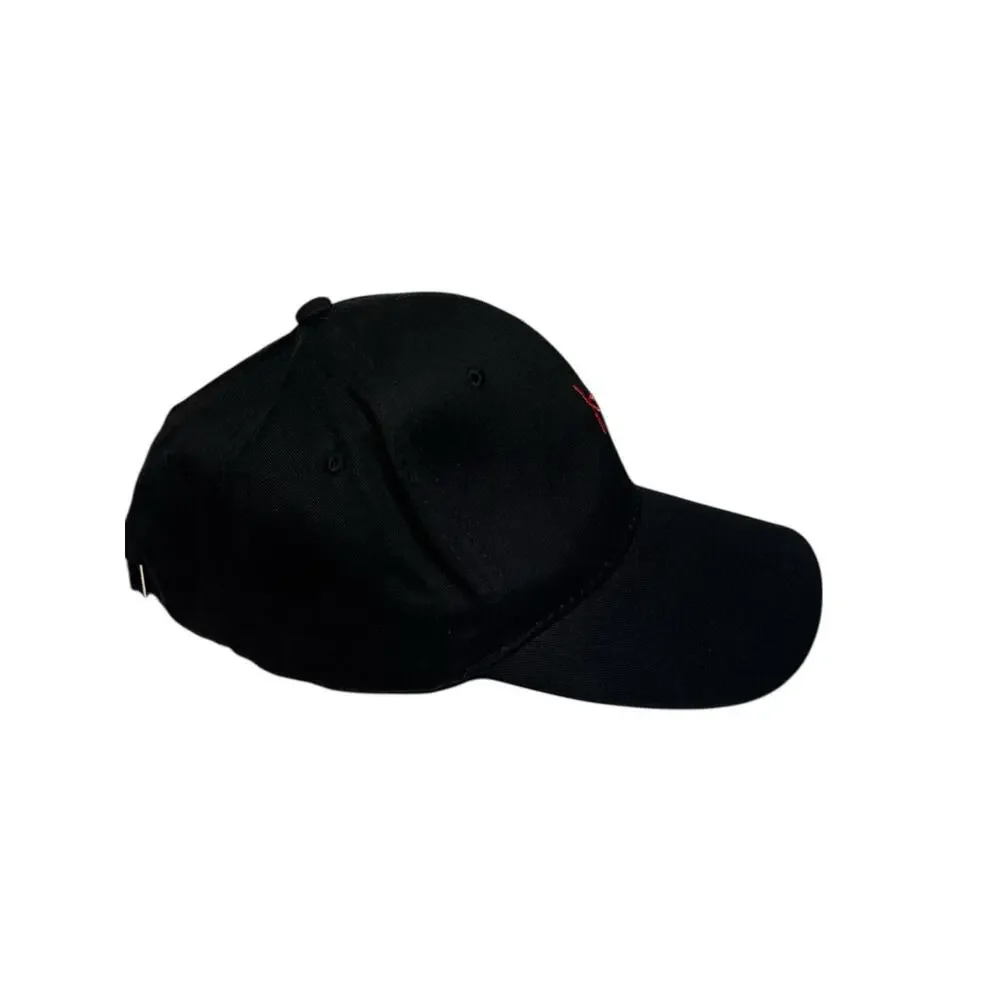 Black Hat with Red Rose - Picture 3 of 4